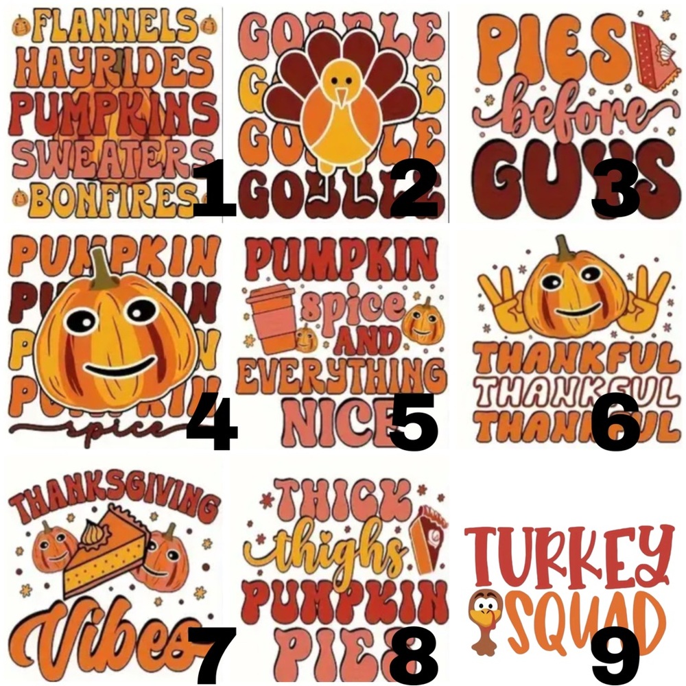 Thanksgiving Turkey Squad Party Tee